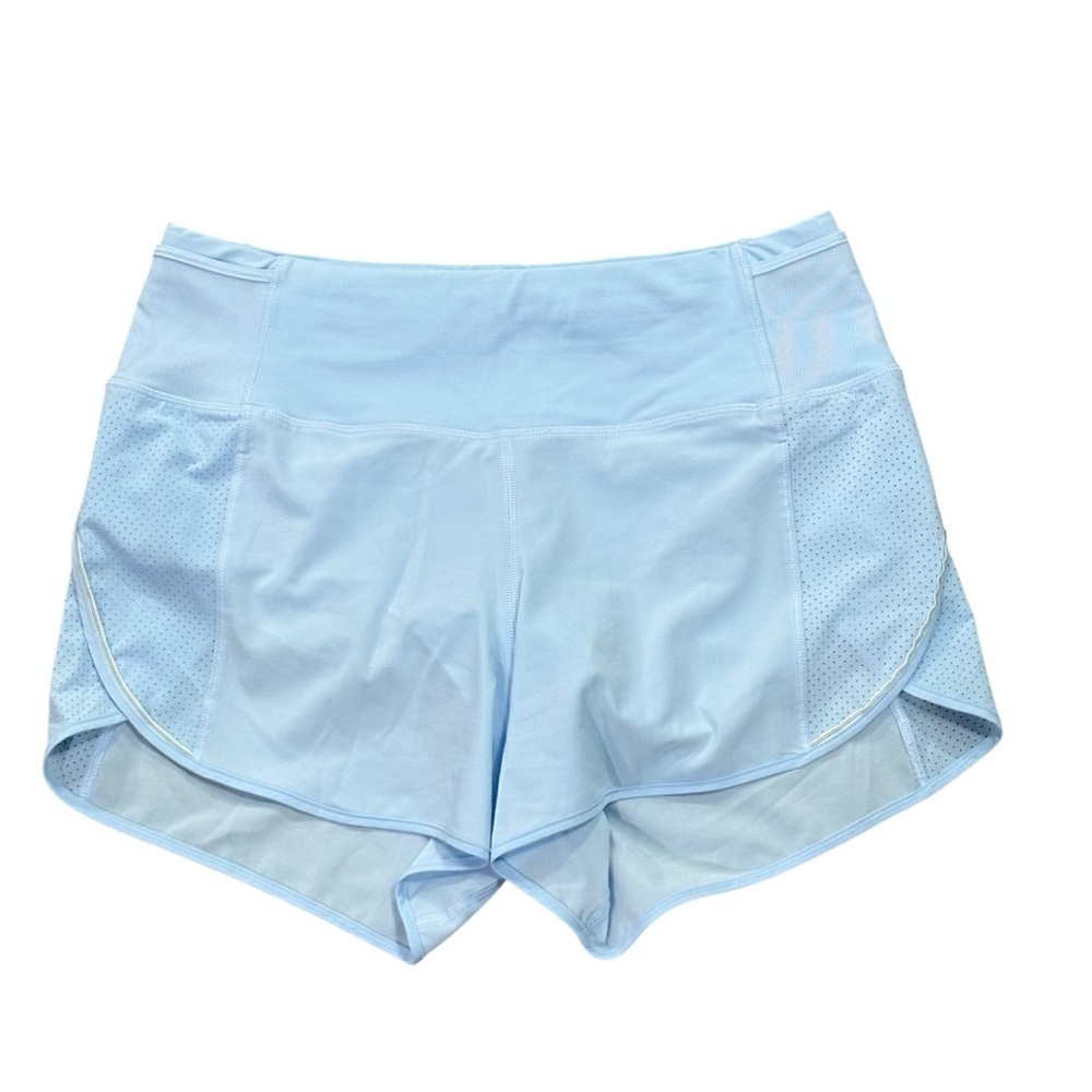 Lululemon Women’s Real Quick Short Perforated 3.5” Size 6 Breezy Light Blue